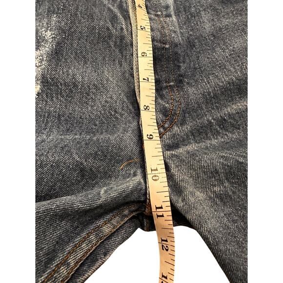 Levi's FURST OF A KIND Distressed Vintage Reworked Bermuda Shorts - Picture 7 of 11